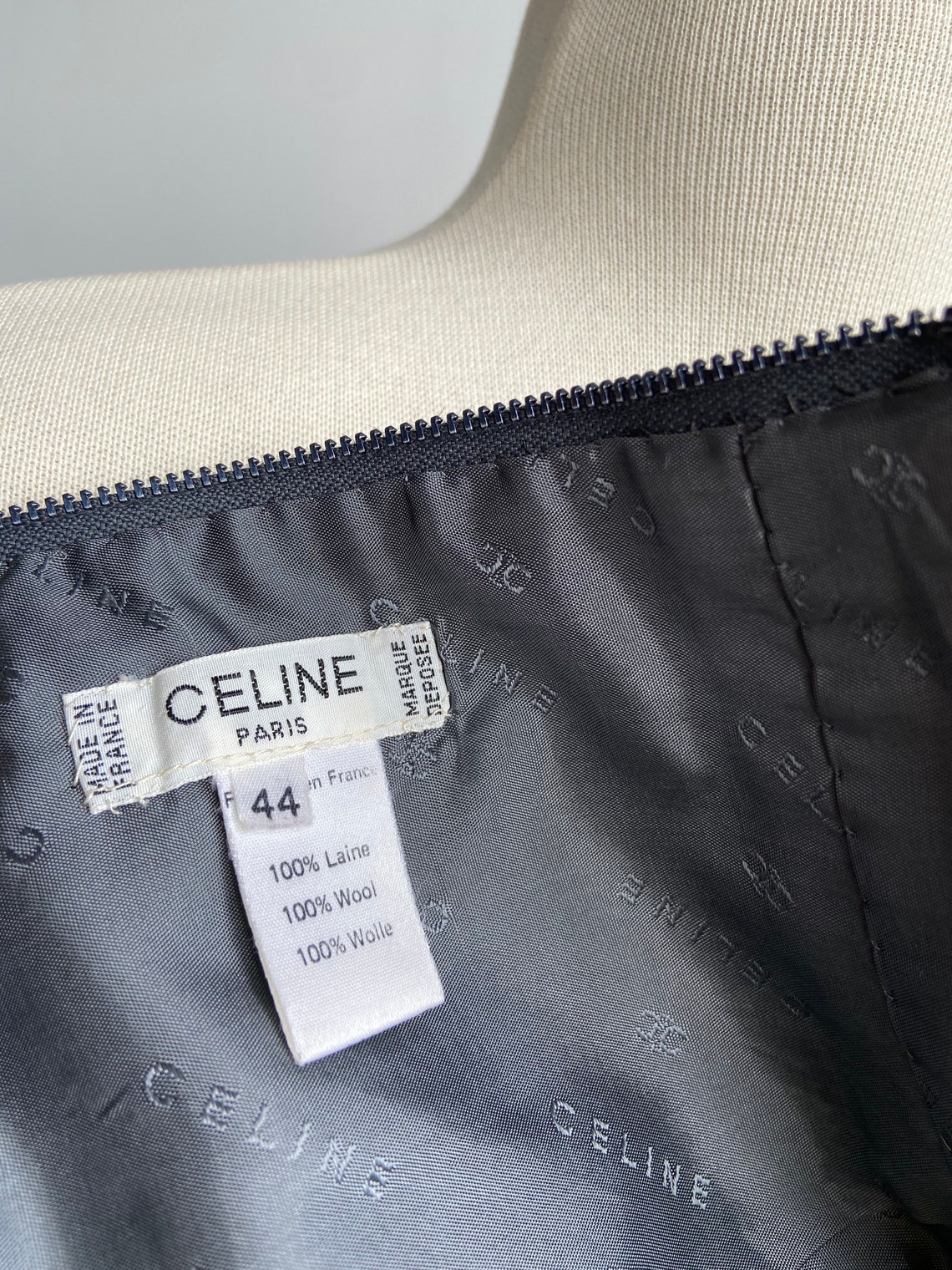 Vintage Celine Skirt Vest Costume Pure Wool Celine Midi Skirt - Etsy ...