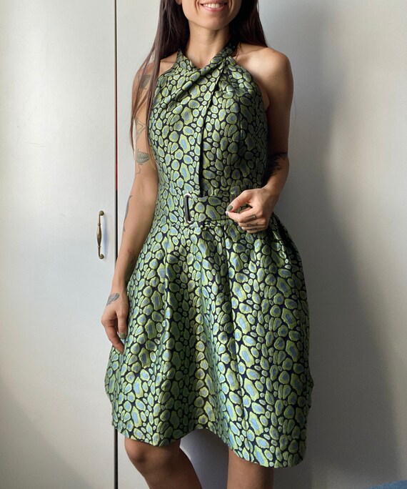KENZO PARIS Leopard Techno Jacquard Rare Dress 201