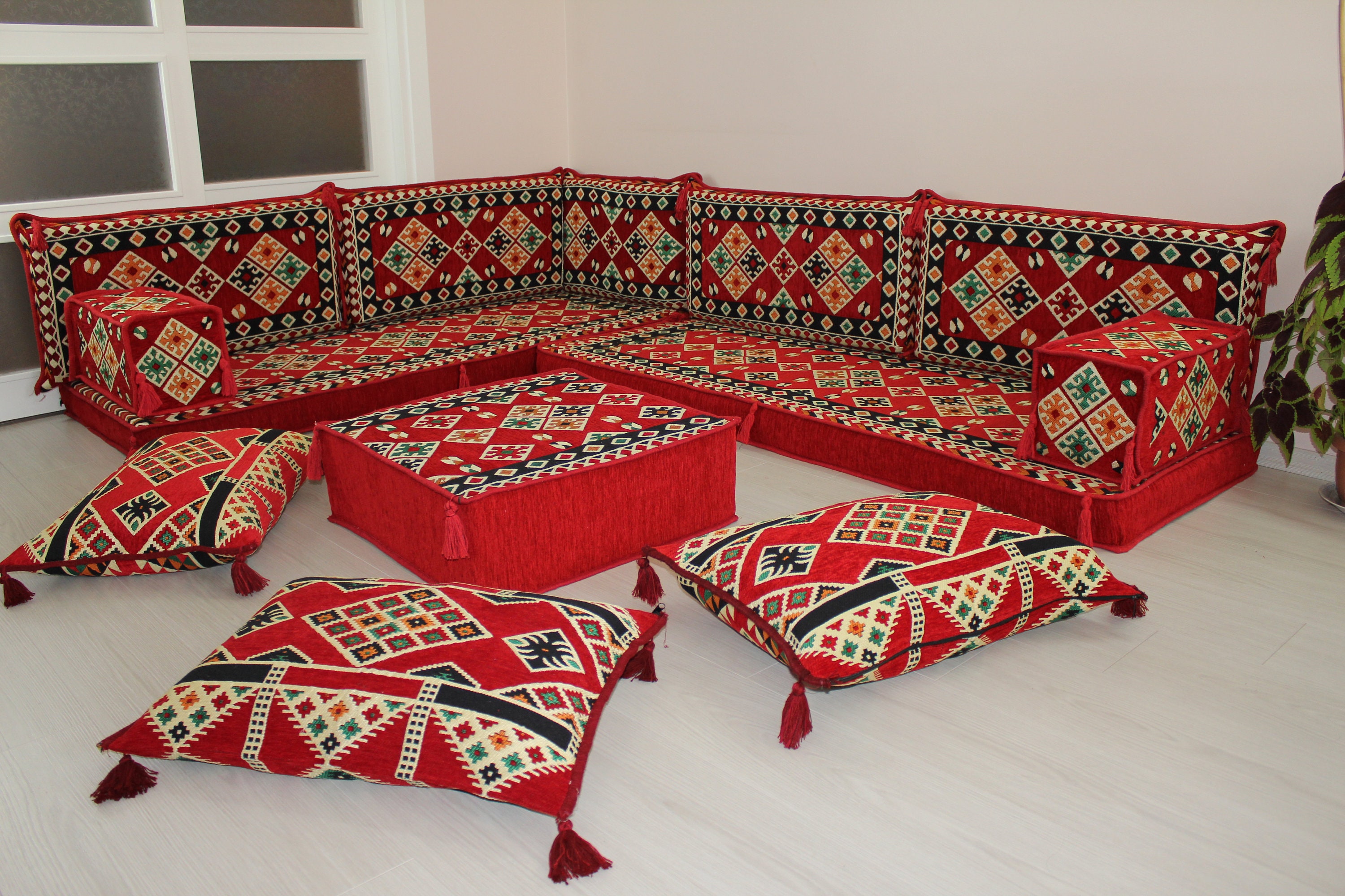 L Shaped Floor Sofa SetArabic Floor Seating SetFloor Sofa Etsy