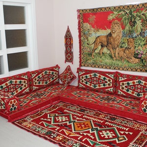 L Shape árabe estilo majlis piso sofá set sofá de la planta | Etsy