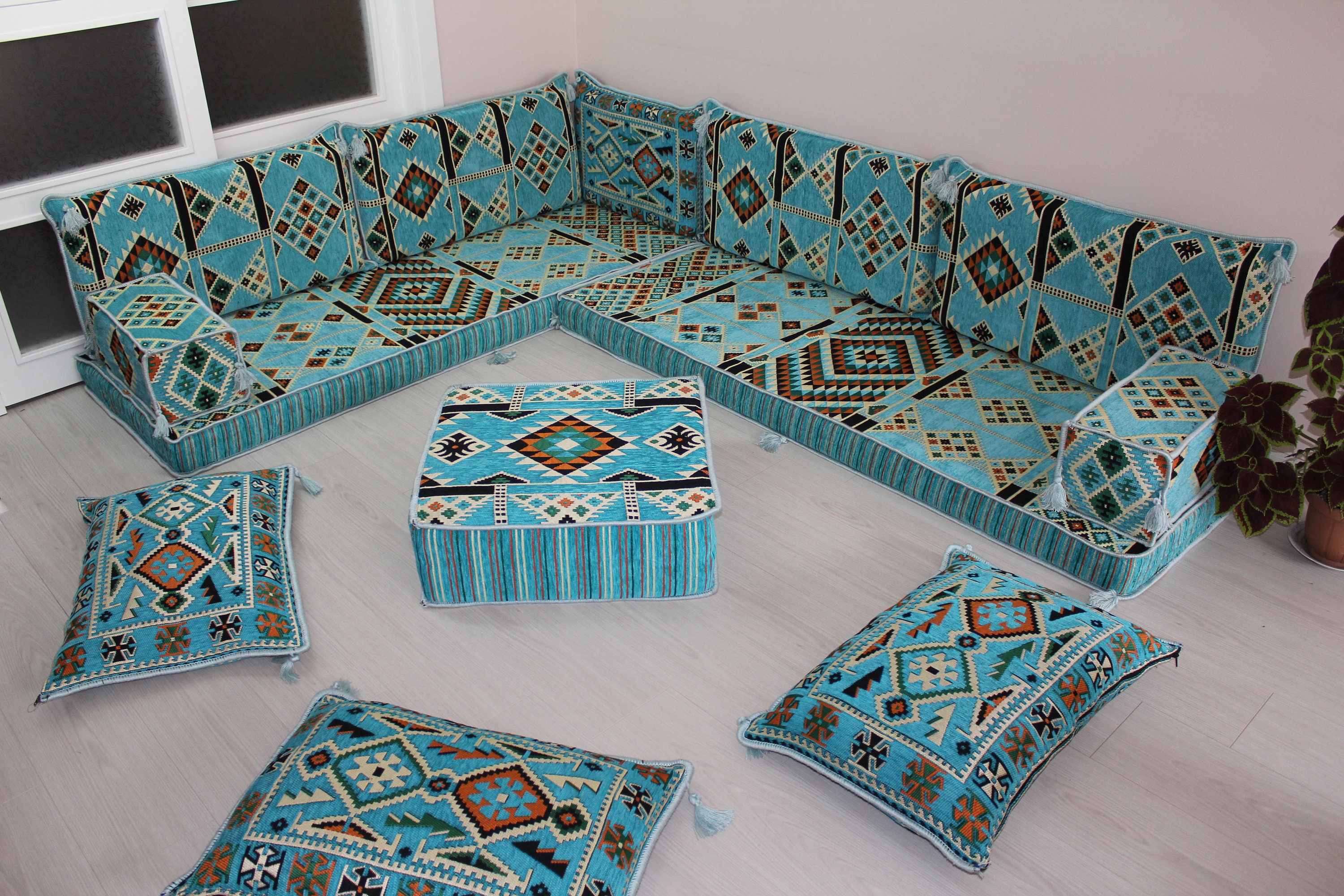 L shape arabic style majlis sofa setarabic floor sofafloor Etsy