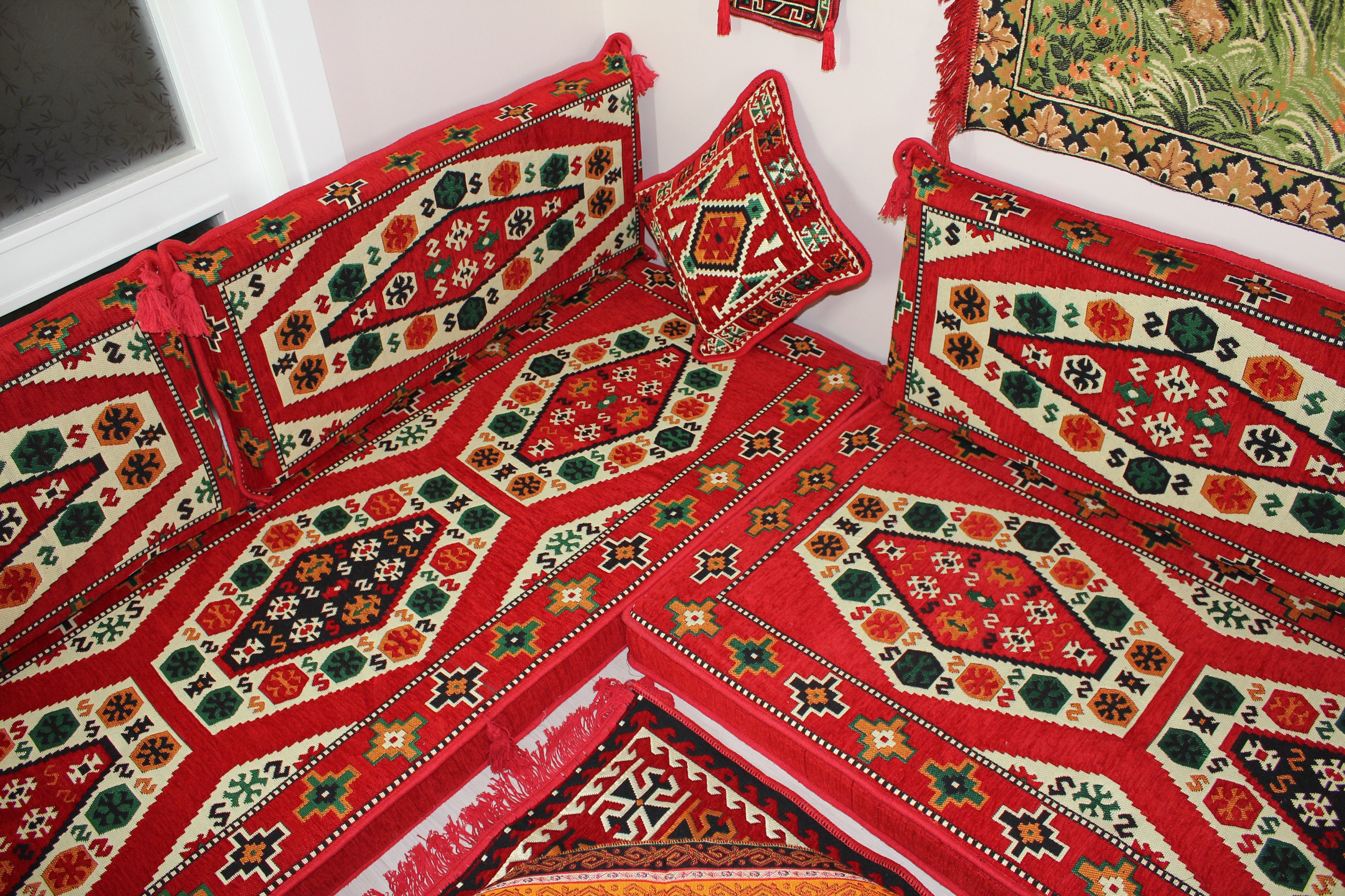 L Shape árabe estilo majlis piso sofá set sofá de la planta | Etsy