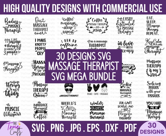 Massage Therapist svg bundle - funny massage therapy svg, liscensed muscle therapist gift, LMT mom, masseuse doctor, spa, cricut cut files