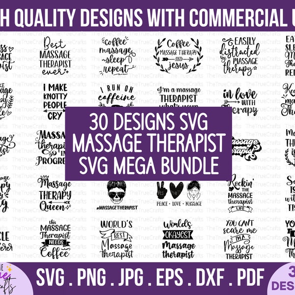Massage Therapist svg bundle - funny massage therapy svg, liscensed muscle therapist gift, LMT mom, masseuse doctor, spa, cricut cut files
