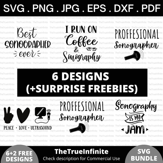 Download Sonographer Svg Bundle Cardiac Sonographer Etsy