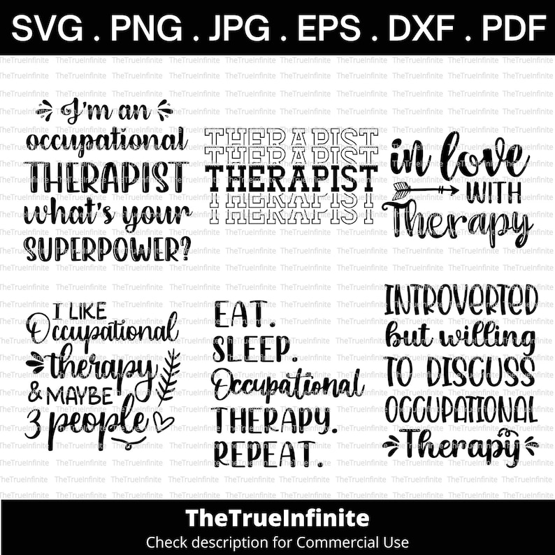 Occupational Therapist Svg Bundle Funny Occupational Therapy - Etsy