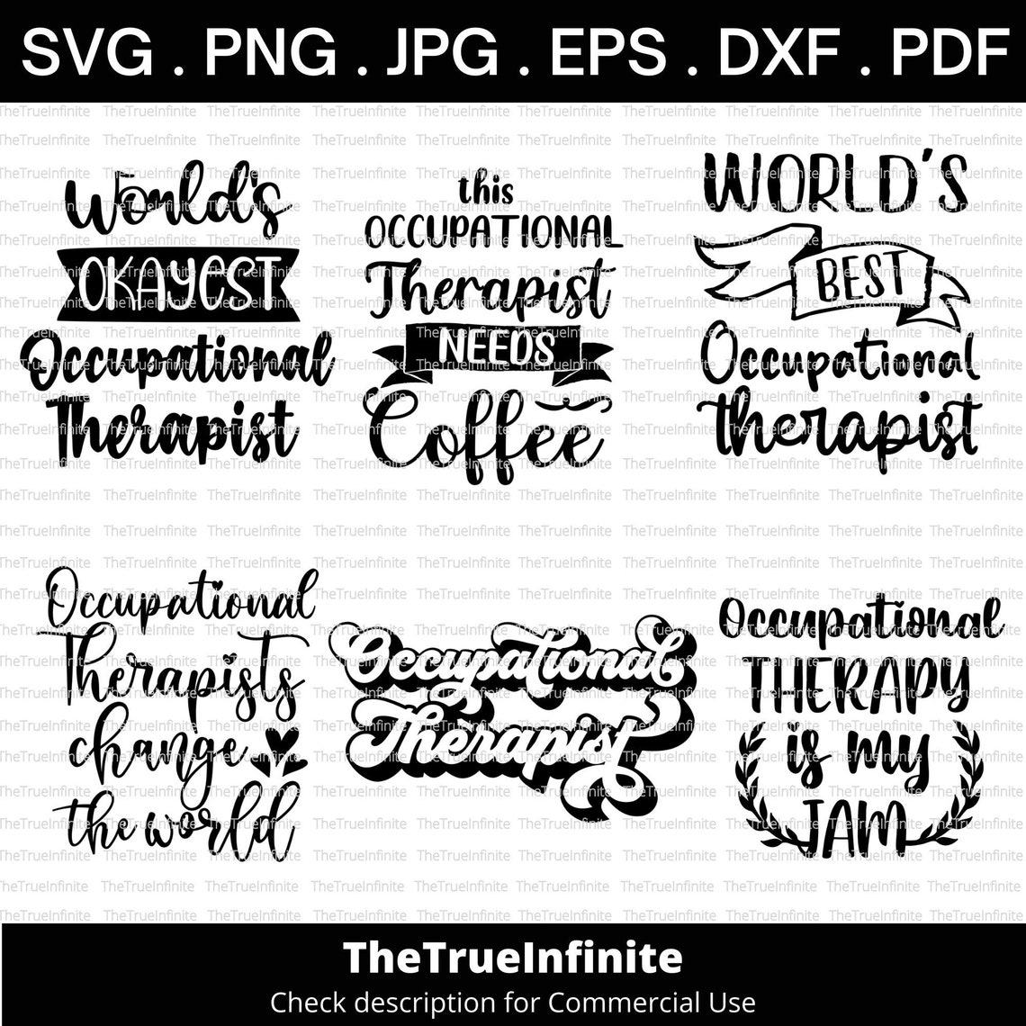 Occupational Therapist Svg Bundle Funny Occupational Therapy - Etsy
