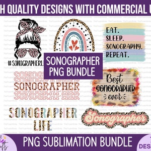 Sonographer Sublimation PNG Bundle - Herzsonograph png,Echokardiographie, Ultraschall-Tech-Geschenk, RDCS-Geschenk,Echo Tech,medizinischer Sonograph