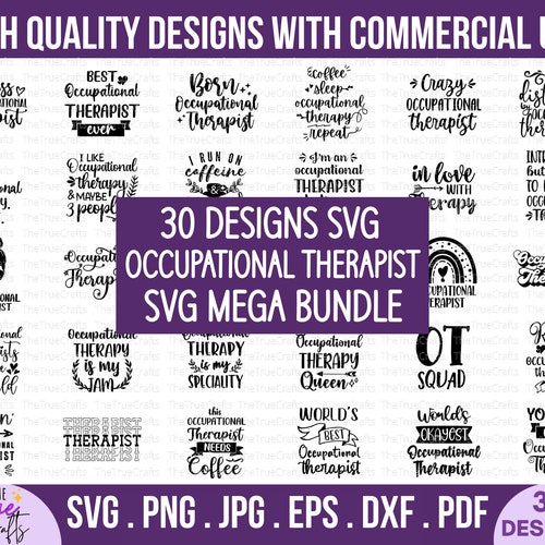 Occupational Therapist Svg Bundle Funny Occupational Therapy - Etsy