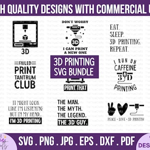 3D-printer SVG-bundel - ik wed dat ik dat grappige, printerverzamelaar, printliefhebber, grappig 3D-printercadeau, hobbygeschenken, cricut gesneden bestand zou kunnen afdrukken