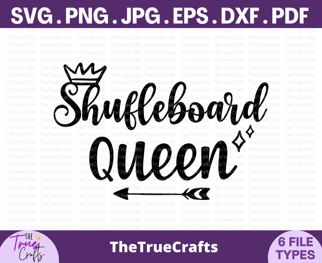 Shuffleboard Queen Svg Shuffleboard Champion Quote, Funny Shuffleboard