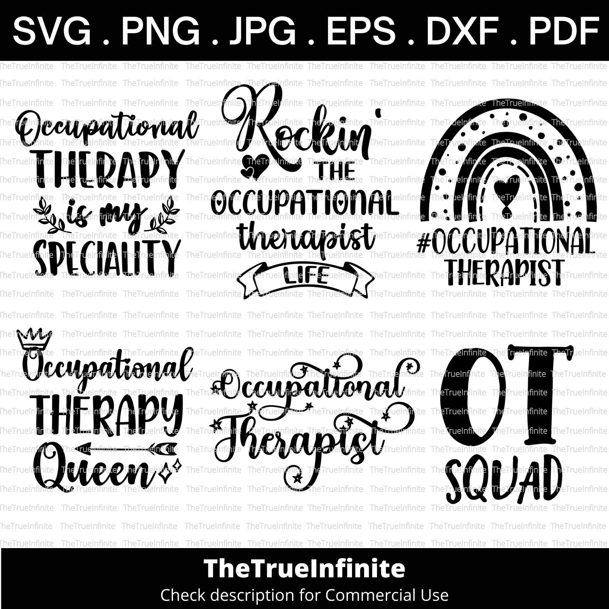 Occupational Therapist Svg Bundle Funny Occupational Therapy - Etsy