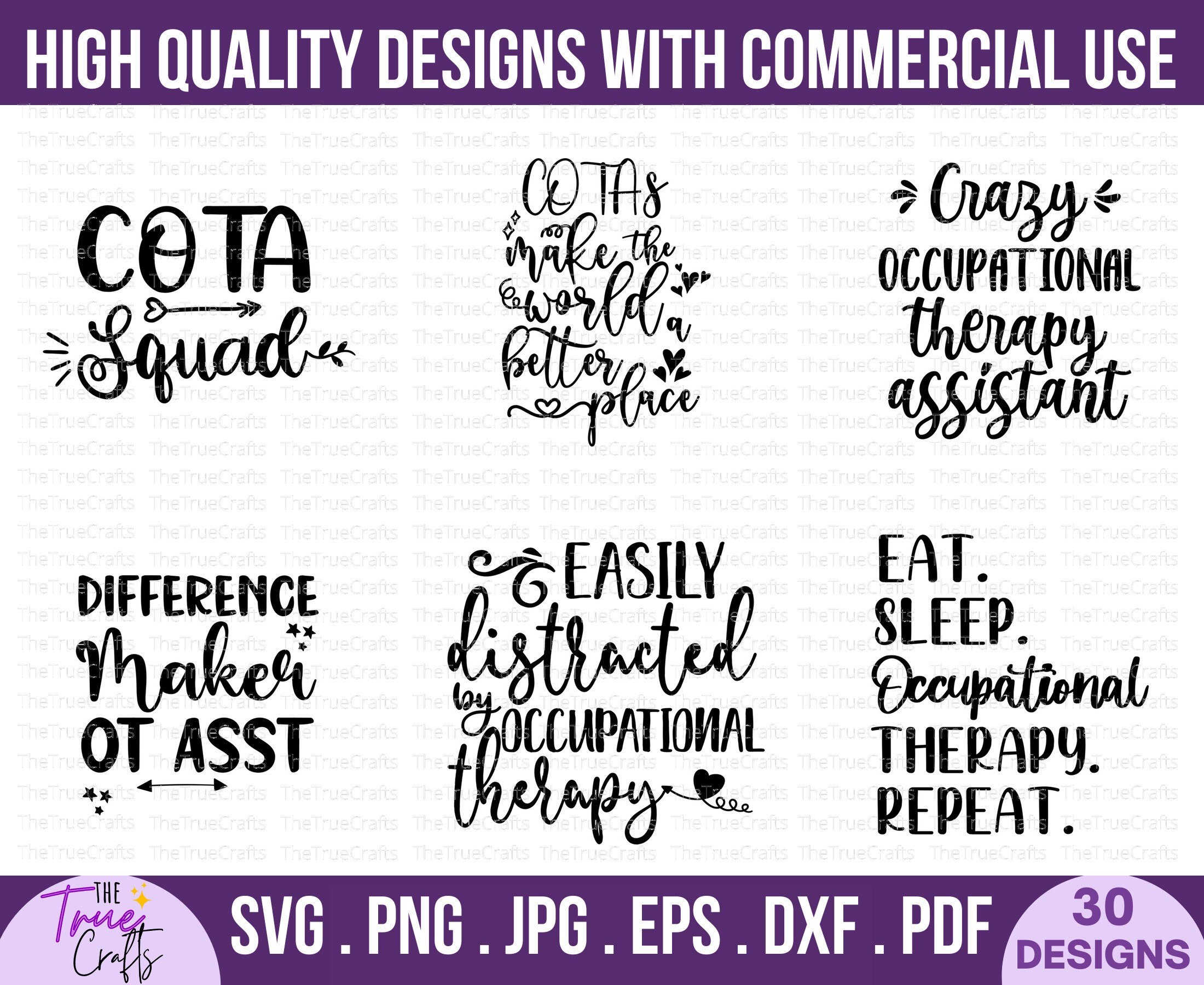 Occupational Therapy Assistant Svg Bundle -funny Occupational Therapy ...