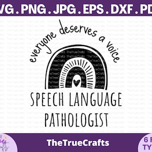 Jeder verdient eine Stimme SLP svg - Speech Pathology svg, SLP Pathologe, Therapeut Geschenk, Logopädie, slp Lehrer, geschnitten Dateien