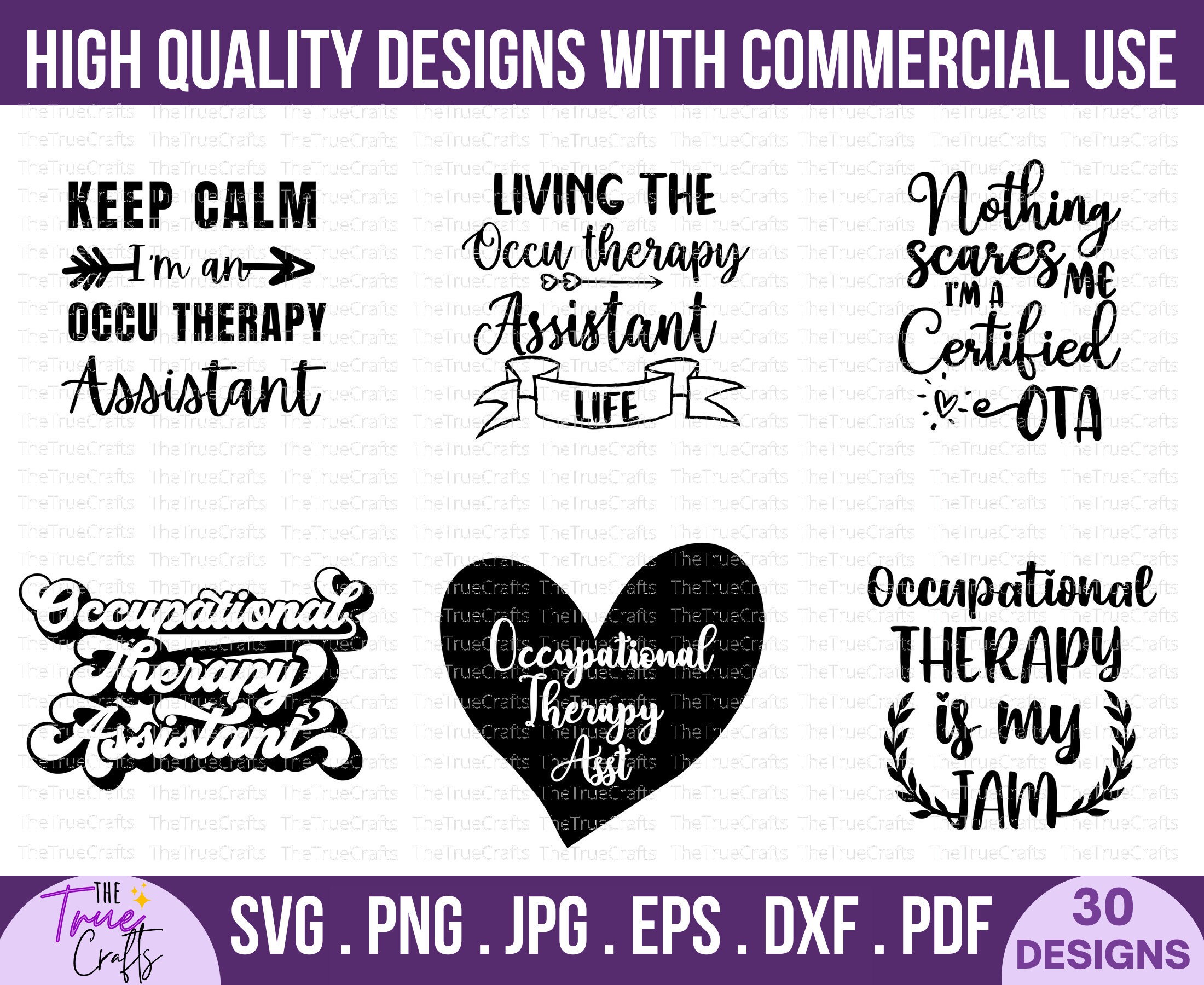 Occupational Therapy Assistant Svg Bundle -funny Occupational Therapy ...