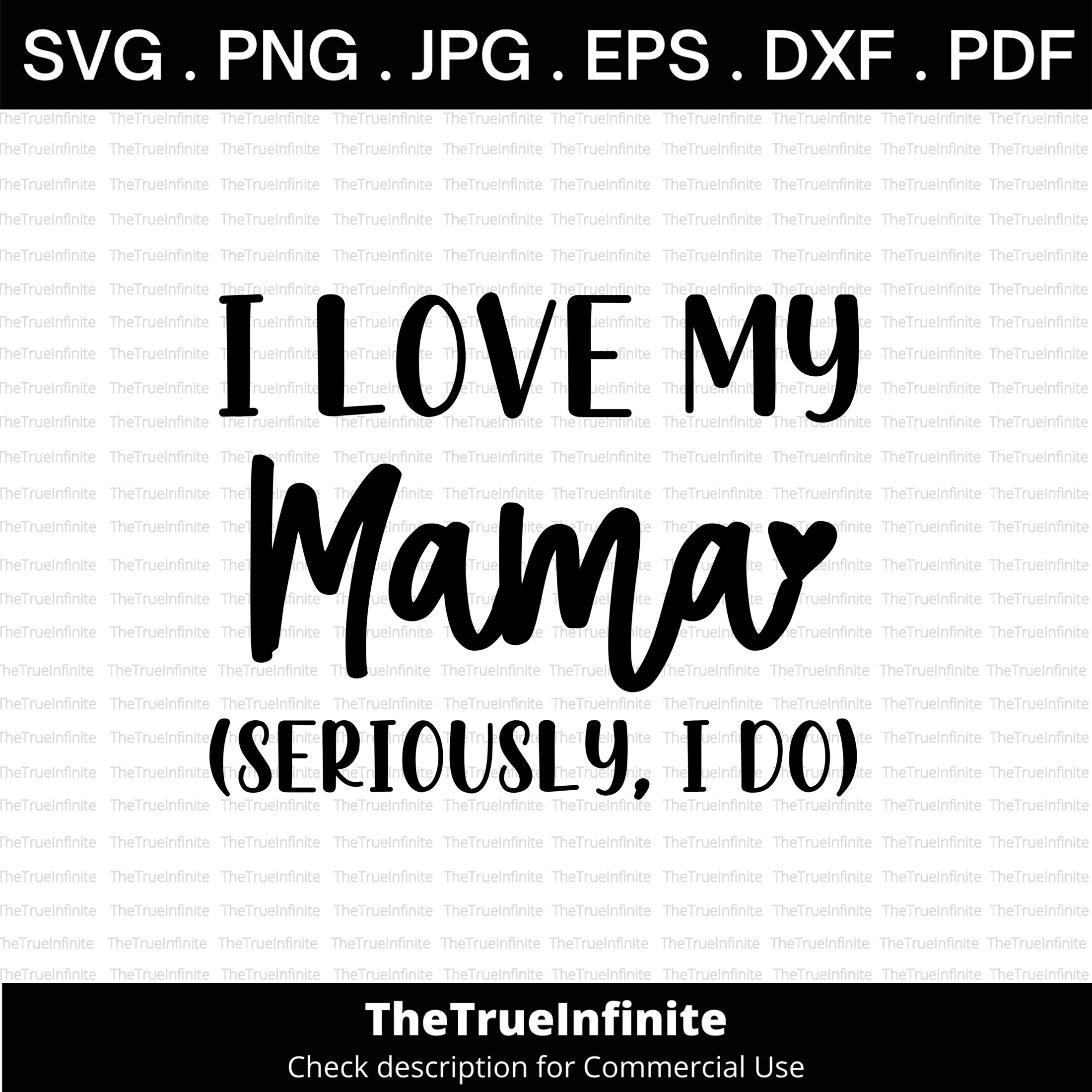 Ich liebe meine Mama ich ernsthaft tun Svg-lustige Ich liebe meine Mama ich ernsthaft tun Svg-lustige