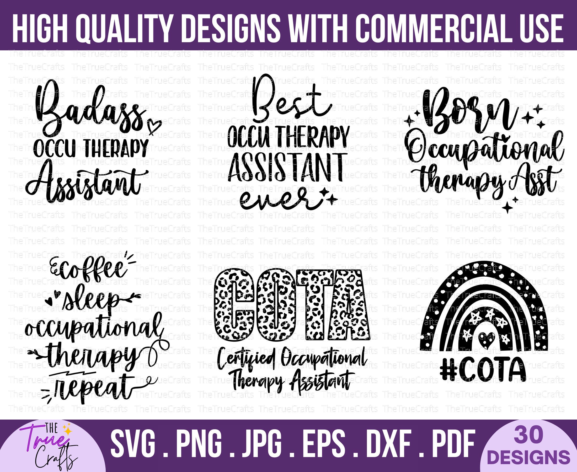 Occupational Therapy Assistant Svg Bundle -funny Occupational Therapy ...