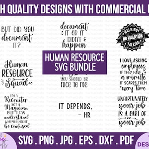 Lot svg RH - Mais l'avez-vous documenté, Documentez-le ou que cela ne s'est pas produit, Citation sur les ressources humaines, Cadeaux amusants pour les collègues, Acquisition de talents