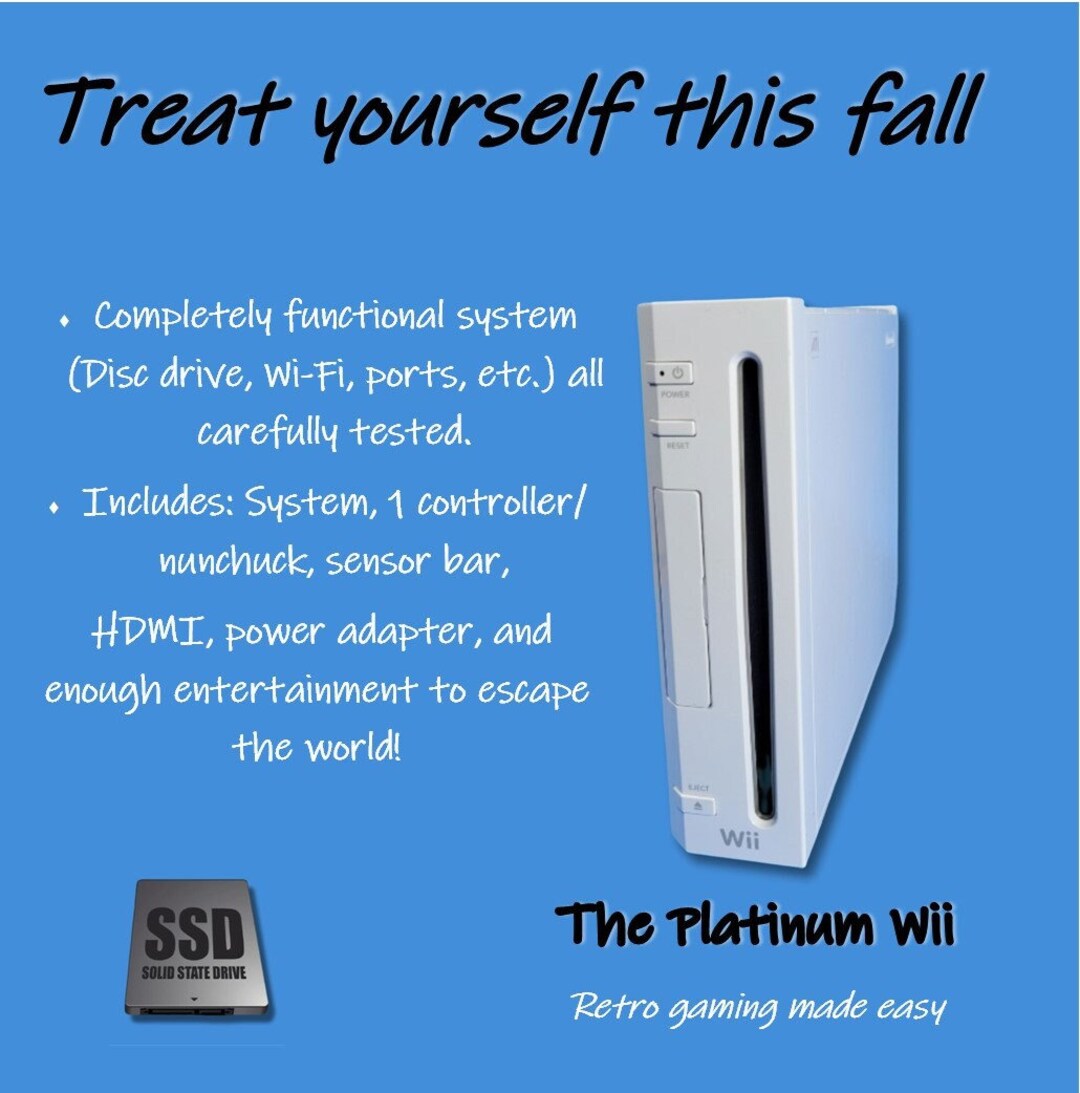 Custom Wii 1 TB SSD Hard Drive Etsy