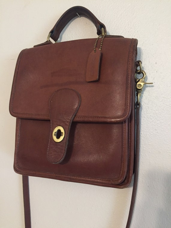 Vintage Coach Cross Body Bag Coach Saddlebag Brown Leather - Etsy