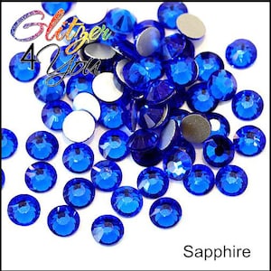 Sapphire DMC Strasssteine No-Hotfix div. Größen für Nagelkunst