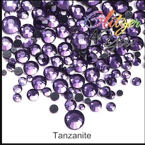 Tanzanite Hotfix DMC rhinestones various sizes