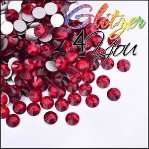 Siam DMC rhinestones No-Hotfix various sizes for nail art