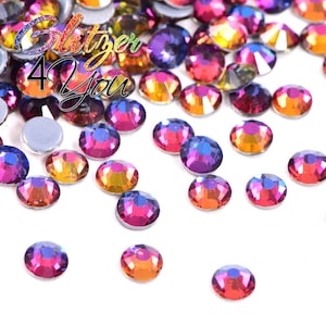 Blue Volcano DMC rhinestones No-Hotfix various sizes for nail art