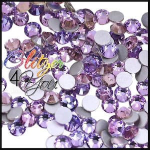Cyan Vitrail DMC rhinestones No-Hotfix various sizes for nail art