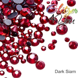 Siam HotFix DMC rhinestones various sizes