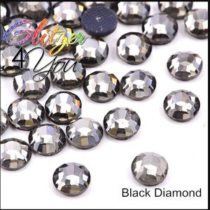 Black Diamond Hotfix DMC rhinestones various sizes