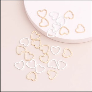 10 mm Heart Pendant Hollow Charm