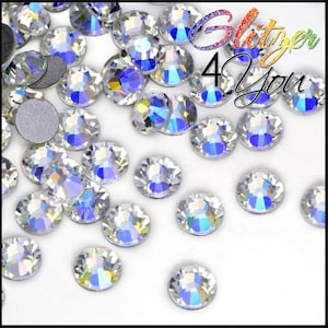 Crystal Moonlight DMC rhinestones No-Hotfix various sizes for nail art