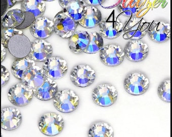 Crystal Moonlight DMC rhinestones No-Hotfix various sizes for nail art