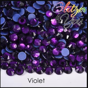 Violet Hotfix DMC rhinestones various sizes