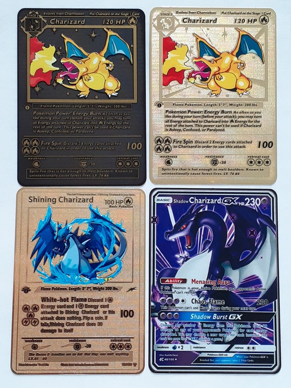 Shadow Charizard Gx Custom Pokemon Card Hand Made Proxy Premium Quality