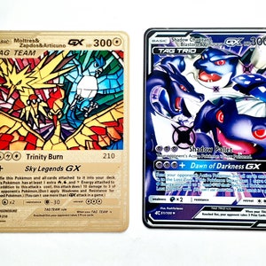 Shadow Charizard Blastoise Venusaur Tag Trio GX Metal Pokemon 