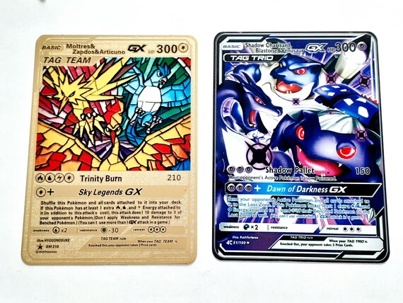 Pokemon ARTICUNO GX Gold Metal Card 