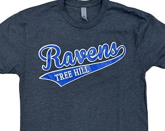 Ravens Swoosh  ( One Tree Hill ) - T Shirt - Charcoal