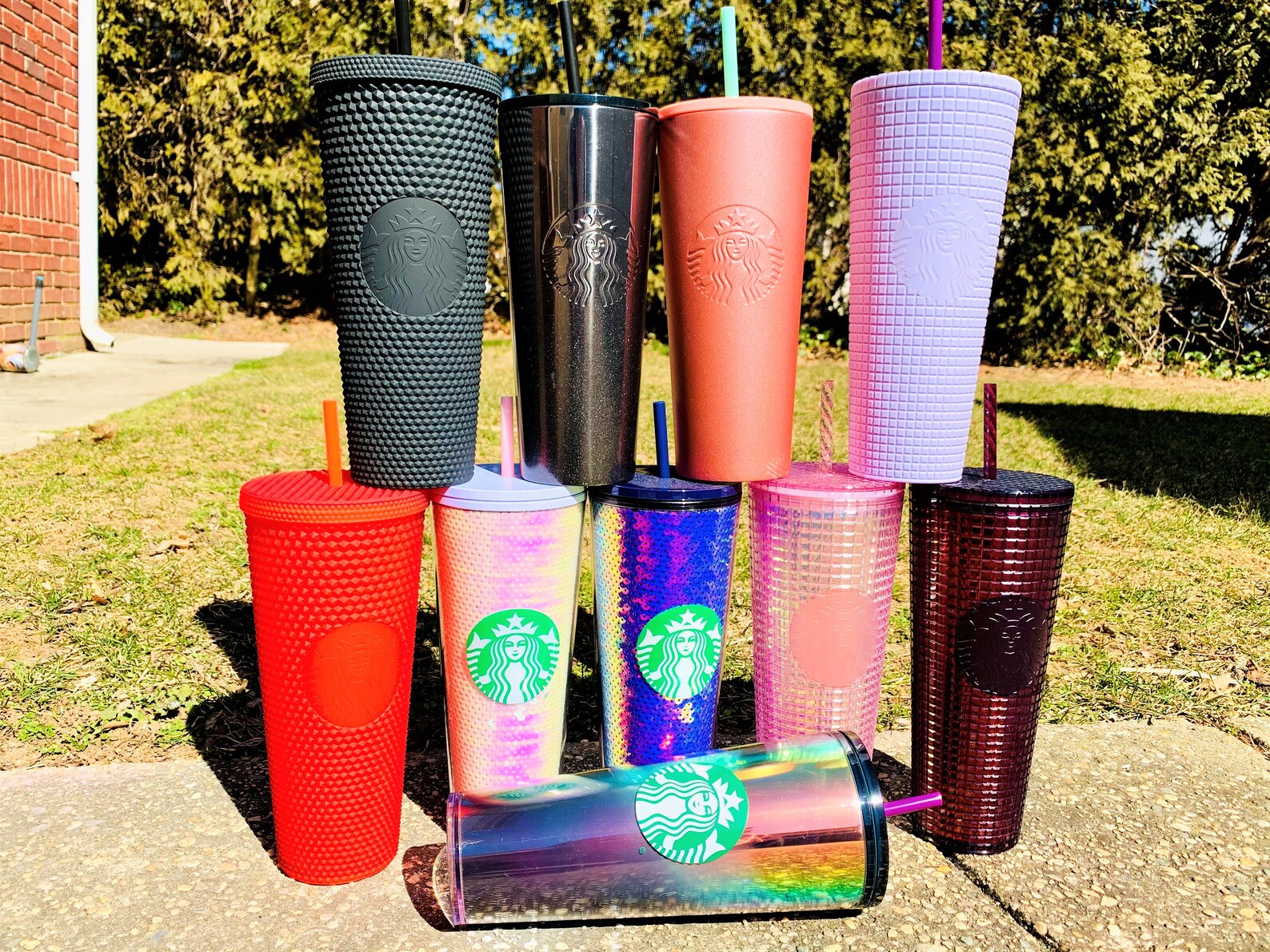 Starbucks tumbler / starbucks studded tumbler/ Starbucks Etsy