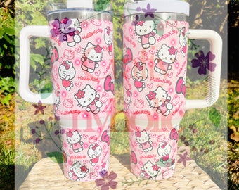 hello kitty 40oz stanley name plate｜TikTok Search