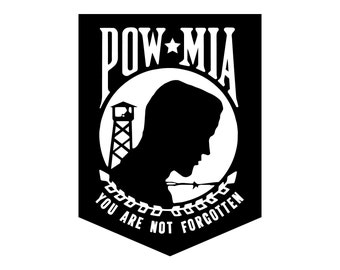 Officiële POW/MIA Logo Vector Files