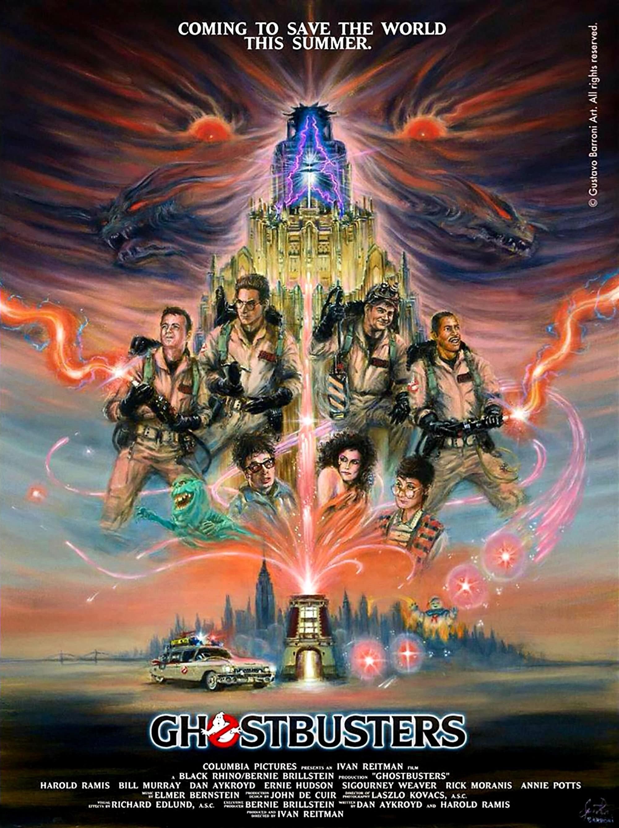 Ghostbusters /movie Original /art Poster /film Poster /unframed Poster