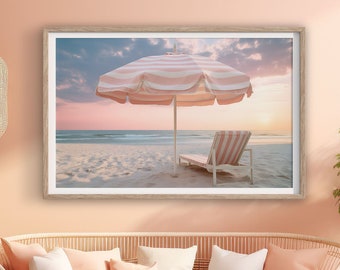 Beautiful Beach Scene Blanket Original Art Home Decor Throw Plush Fleece Free Shipping Etsy