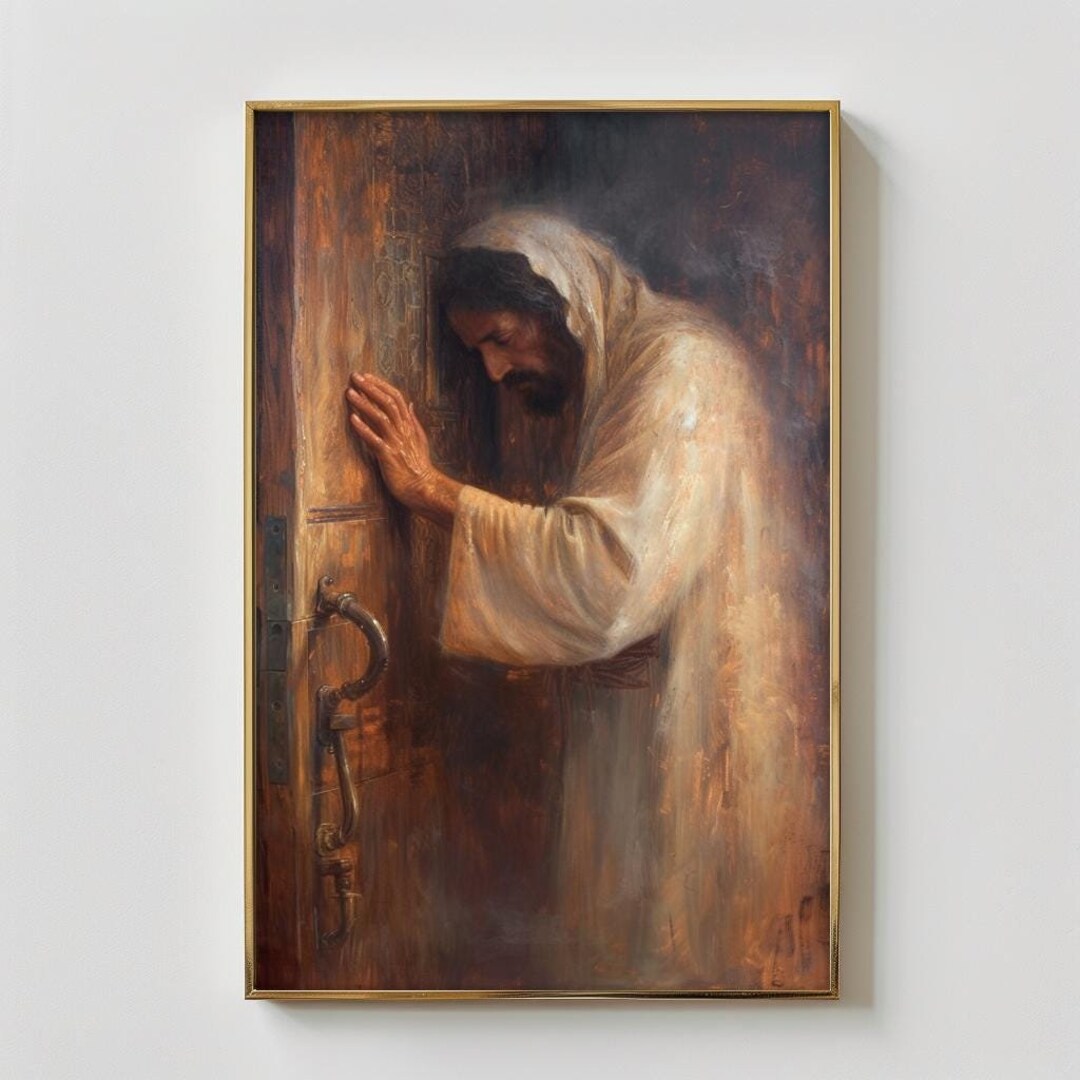 Jesus Christ Knocking Art Print: Christian Inspirational Design ...
