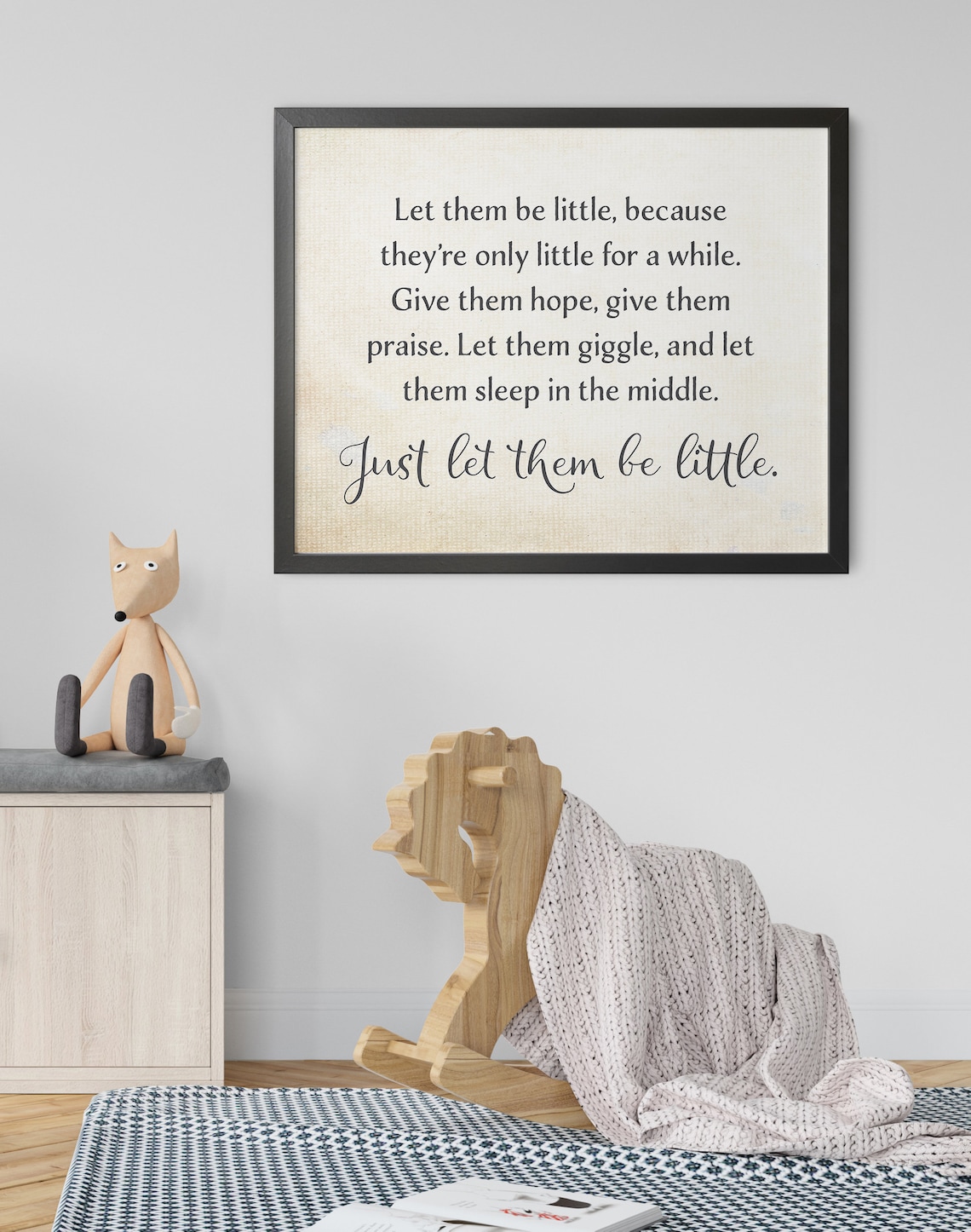 Let Them Be Little Quote, Inspiring, Nursery Wall Art, Instant Download ...