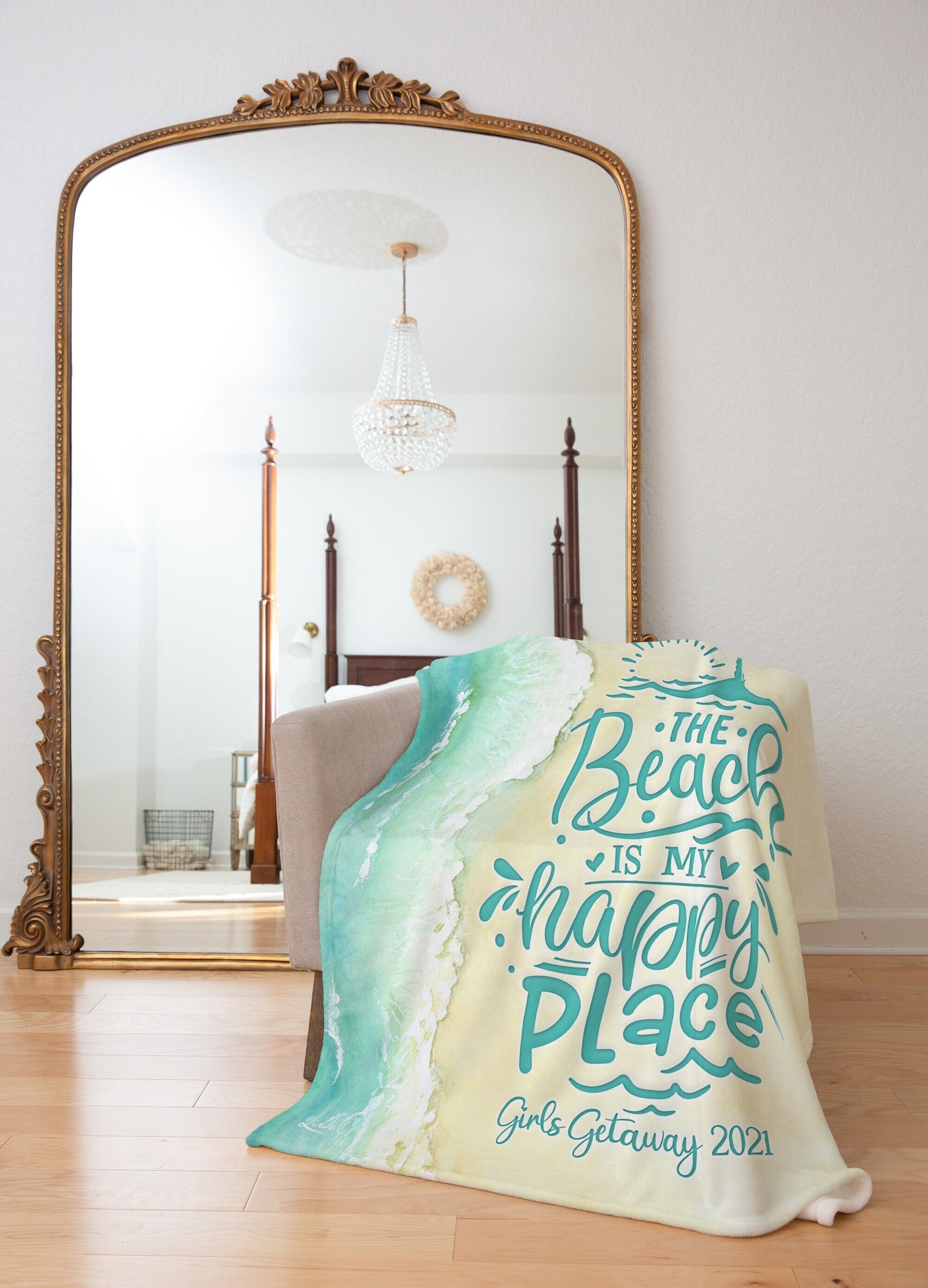 Happy Place Blanket Etsy