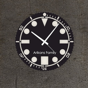 Wooden Modern Wall Clock, Silent Unique Wall Clock, Gift for Family, Gift for Friends, Personalized Unique Gift, Customizable Unique Gift