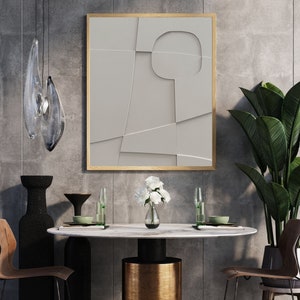 Dipinto beige Wabi Sabi Arte murale beige puro Grande arte murale Arte su tela beige di grandi dimensioni Decorazione murale Arte strutturata beige Arte beige