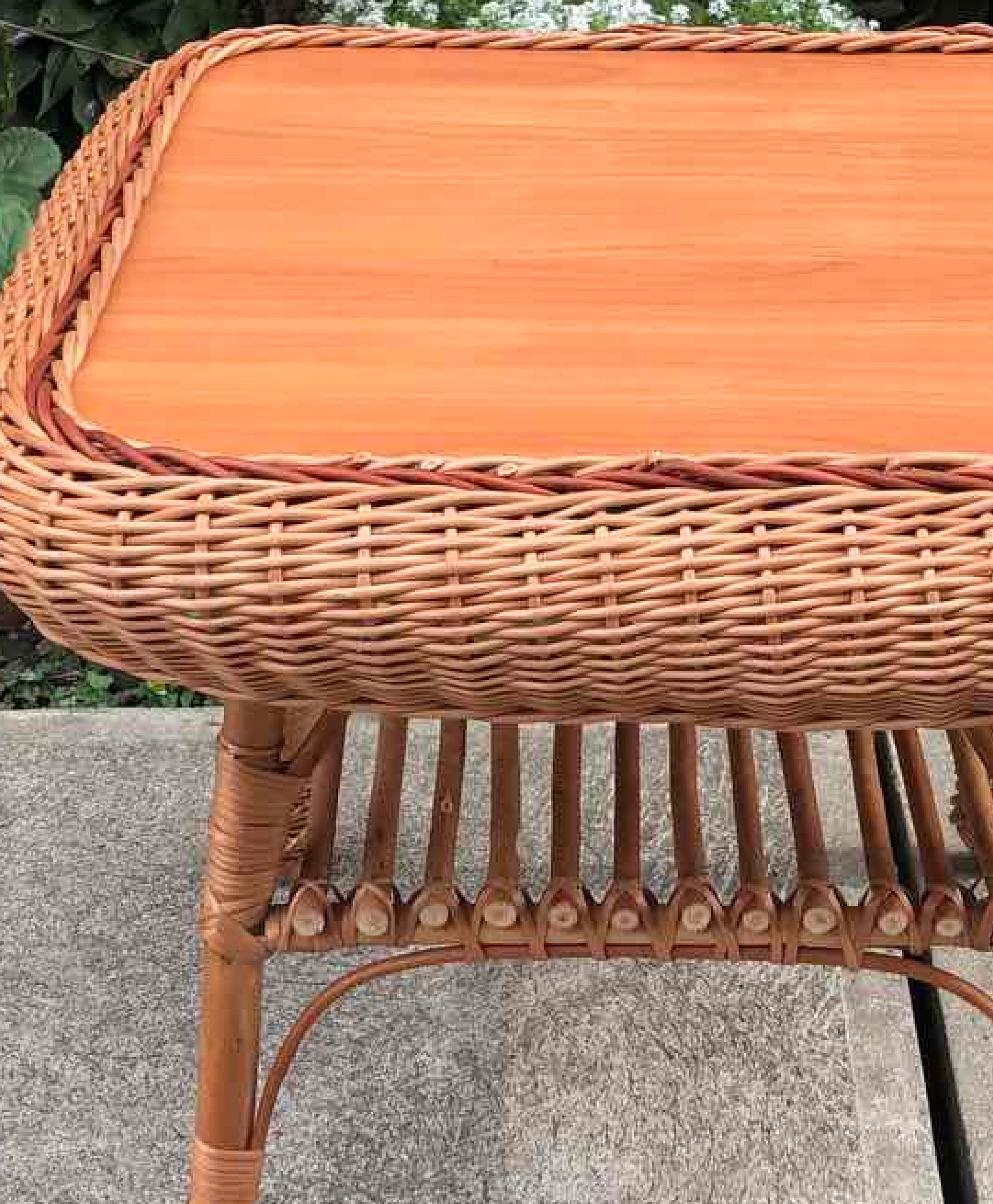 Rattan Coffee Table Wicker Square Coffee Table Side Coffee Etsy